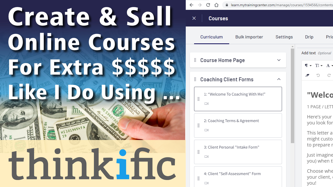 Learn How To Create & Sell Online Courses For Extra $$$$$ Like I Do! by Bart Smith, MTC Founder